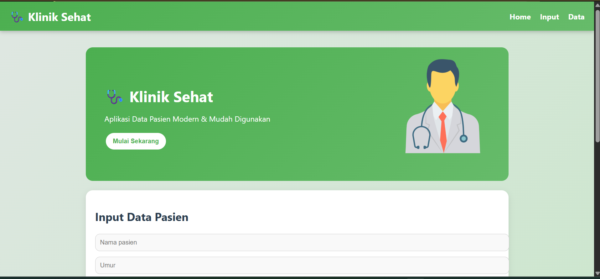 web administrasi puskesmas/klinik